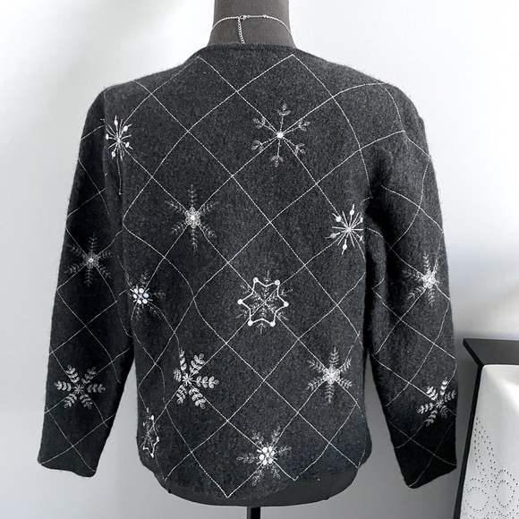 Talbots Wool Snowflake Jacket - Picture 5 of 7